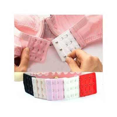 Accessories 10PCS Women Ladies 3 Rows 3 Hooks Bra Extender Bra Extension Strap Random Color - CC17YY2Q7SN