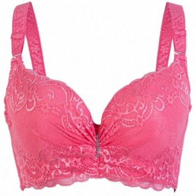 Bras Comfortable Fashion Womens Sexy Push Up Lace Bra Brassiere Underwire Lingerie Underwear D Big Sizes - D - C918SQS4DK8