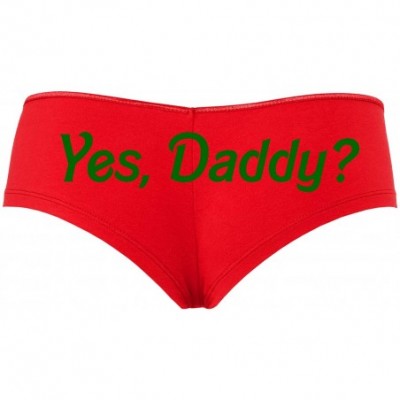 Panties Yes Daddy DDLG Boyshort for Daddys Little Slut Princess - Forest Green - CM18SO0Y67T