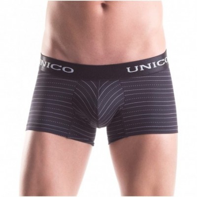 Boxer Briefs Mens Microfiber Underwear Boxer Trunks Calzoncillos para Hombres - 11300803 Black - CM1839LN59S