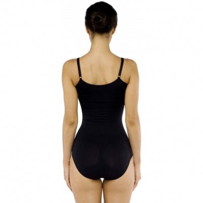 Shapewear Women's Tummy Control Full Body Shapewear Seamless Bodysuit Waist Slimming Body Shaper Briefer - Black - CC18TS70OH0