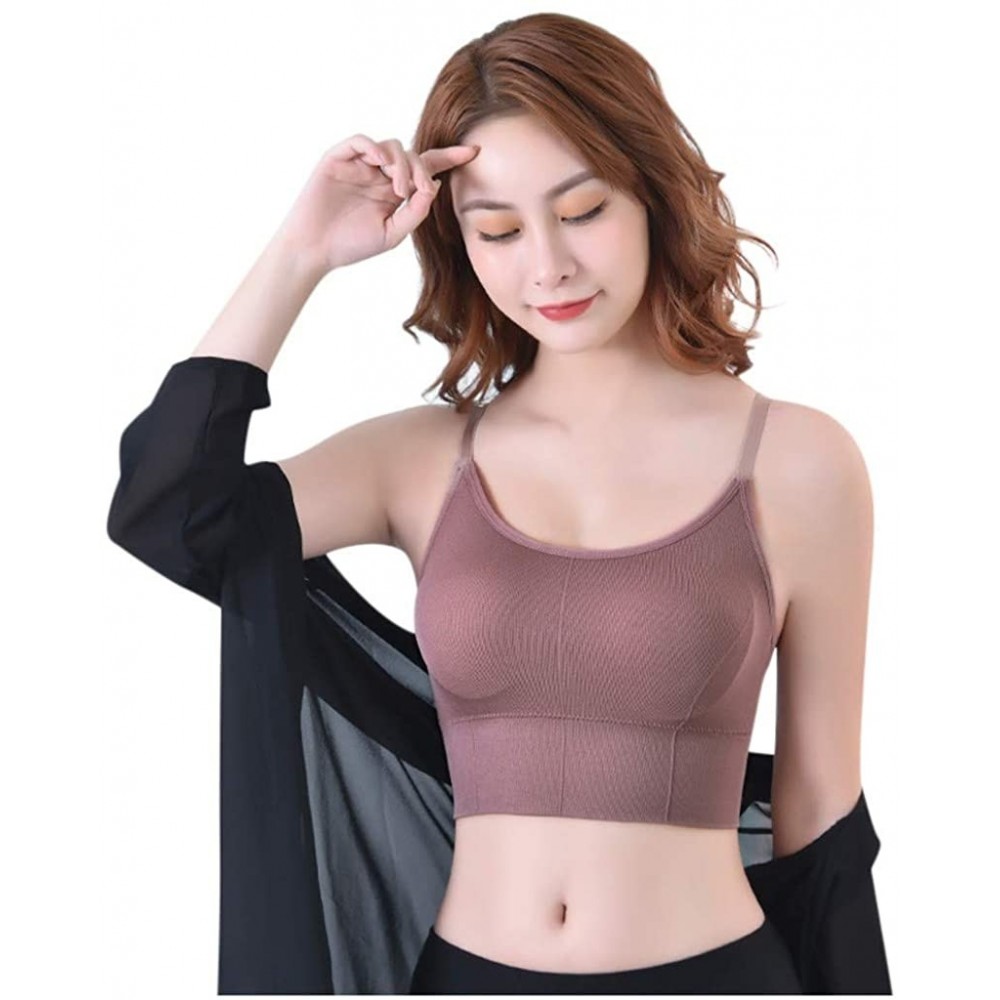 Camisoles & Tanks Women's Tank Seamless Womens Underwear Female Lingerie Adjustable Strap Top - Purple - CP19D8DU0LX