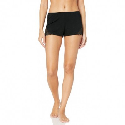 Bottoms Women's Fine Lace Sleep Short - Black - C6124PUP5JD