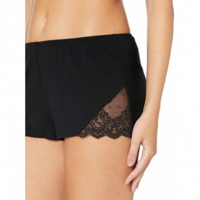 Bottoms Women's Fine Lace Sleep Short - Black - C6124PUP5JD