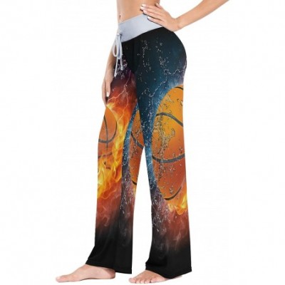 Bottoms Women's Pajama Lounge Pants Beach Starfish Casual Stretch Bottoms Pants Wide Leg - Colorful 5 - CR1987WM2TA