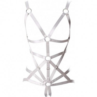 Bras Full Body Harness Women Bra Lingerie Harness Bras Strappy Bralette for Women - White - CE196WX0ELI