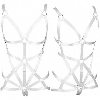 Bras Full Body Harness Women Bra Lingerie Harness Bras Strappy Bralette for Women - White - CE196WX0ELI