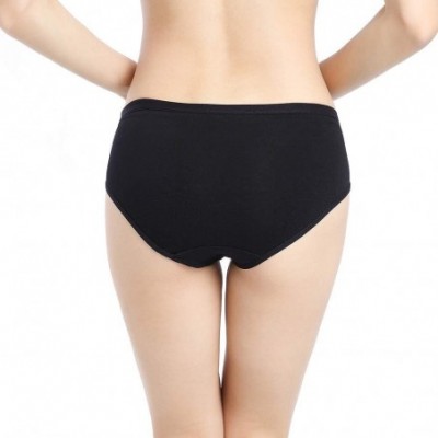 Panties Women Comfort Cotton Stretch Hipster Panty - 8 Black - CG185CTKZG7