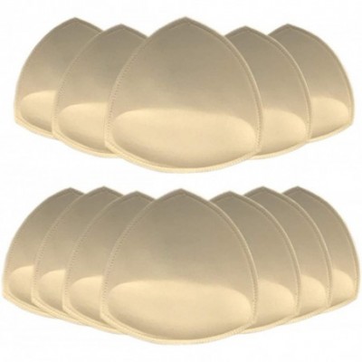 Accessories 6 Pairs (12 Pice) C/D-DD Cup for Bra Pad Inserts Bra Pads Sewn Padded for Sports Bra - Beige - CY18USM2WOG