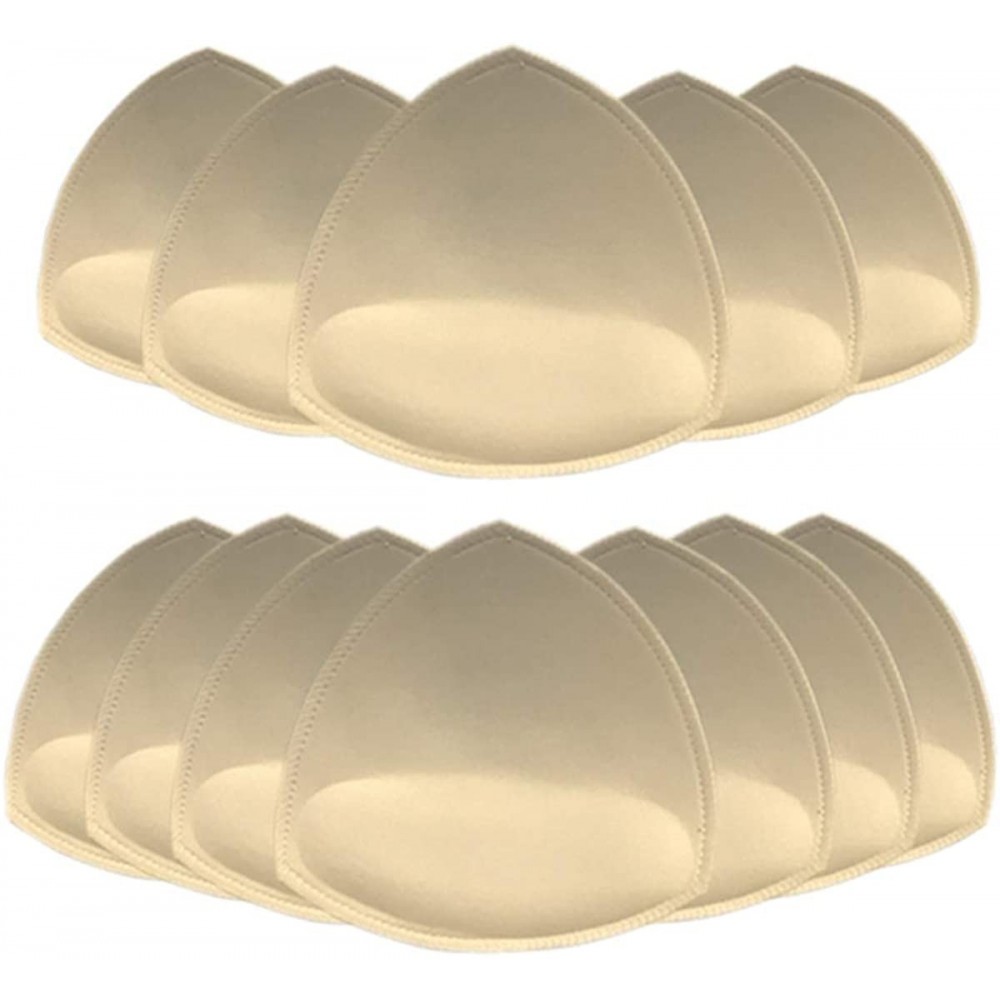 Accessories 6 Pairs (12 Pice) C/D-DD Cup for Bra Pad Inserts Bra Pads Sewn Padded for Sports Bra - Beige - CY18USM2WOG